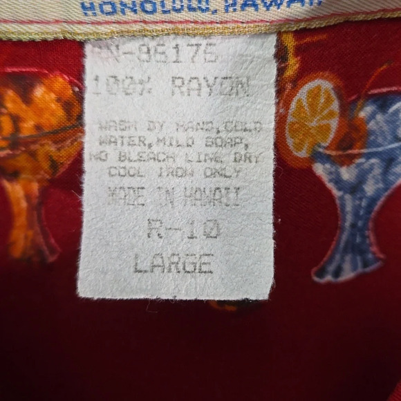 Vintage 80s Paradise Found Hawaiian "Happy Hour" Cocktail Drinks Top Men size L - Picture 3 of 11